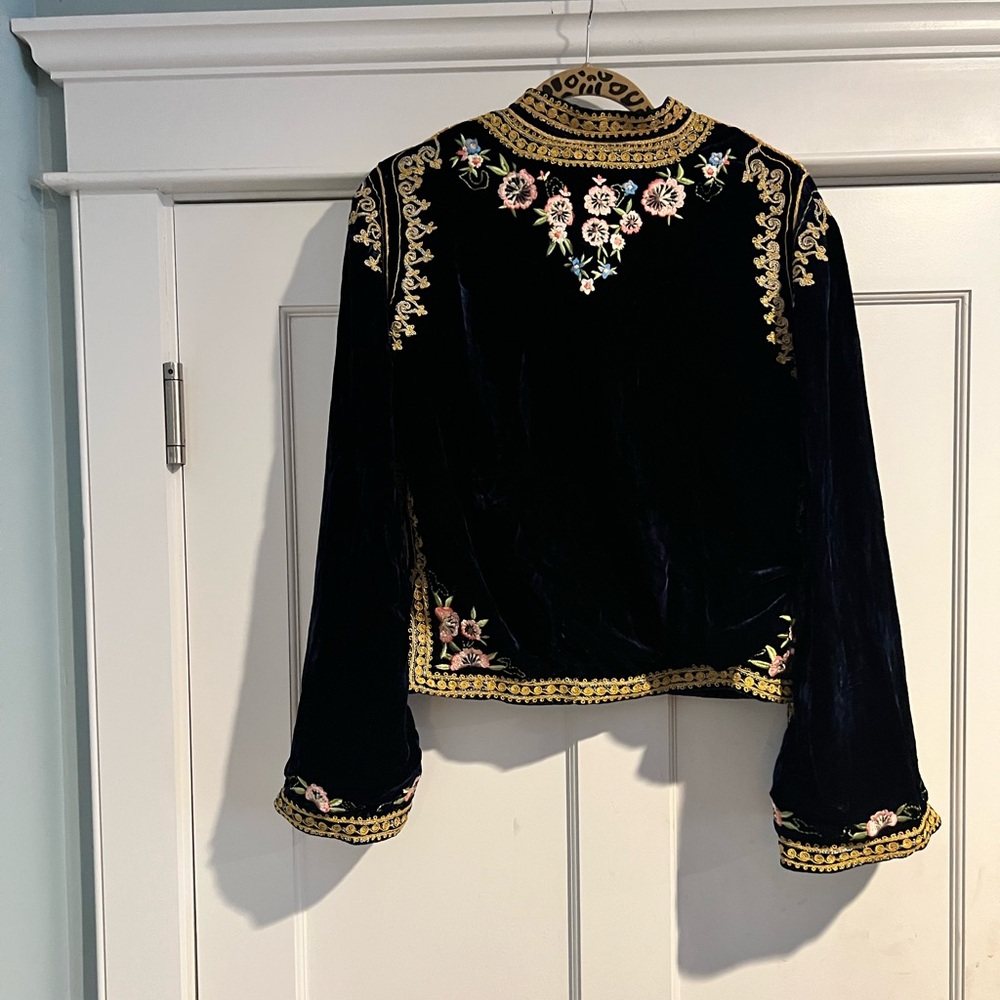 Chasing Unicorns Dark Horse Silk Velvet Jacket - NWT - XL - Picture 8 of 14